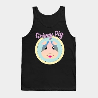 Grinny Pig Gift for Guinea Pig Lovers Cute Guinea Pig Tank Top